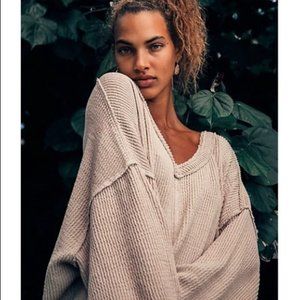 NWOT Free People Easy V Sweatshirt